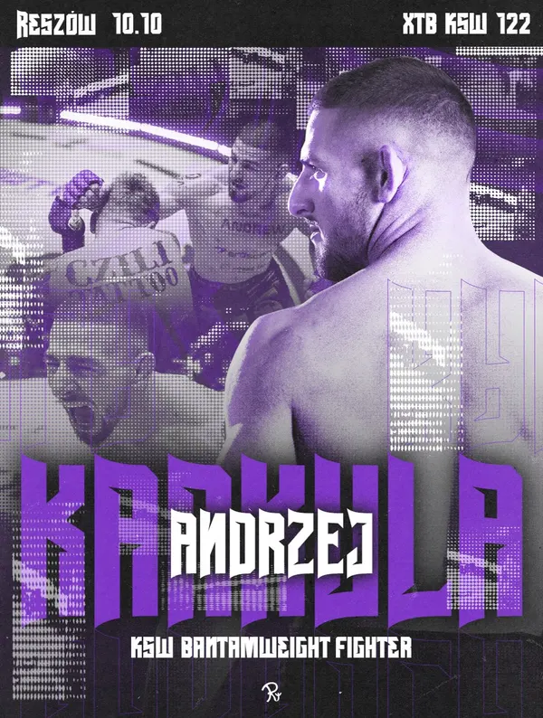 Plakat Razzart: Andrzej Karkula, XTB KSW 122